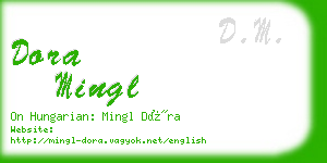 dora mingl business card